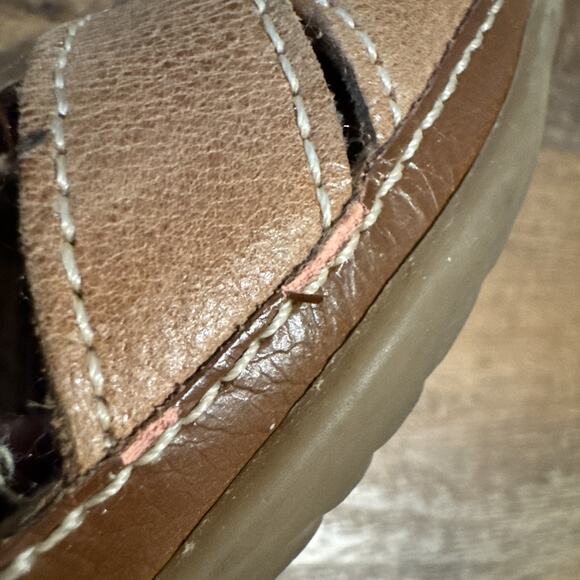 BARETRAPS Womens Darletta Slingback Woven Fisherman Sandals 7 M Tan Leather - Picture 7 of 9